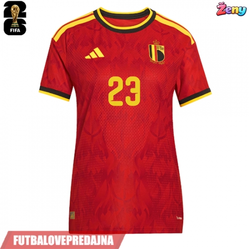 Lacne Ženy Futbalové dres Belgicko Michy Batshuayi #23 MS 2026 Krátky Rukáv - Domáci
